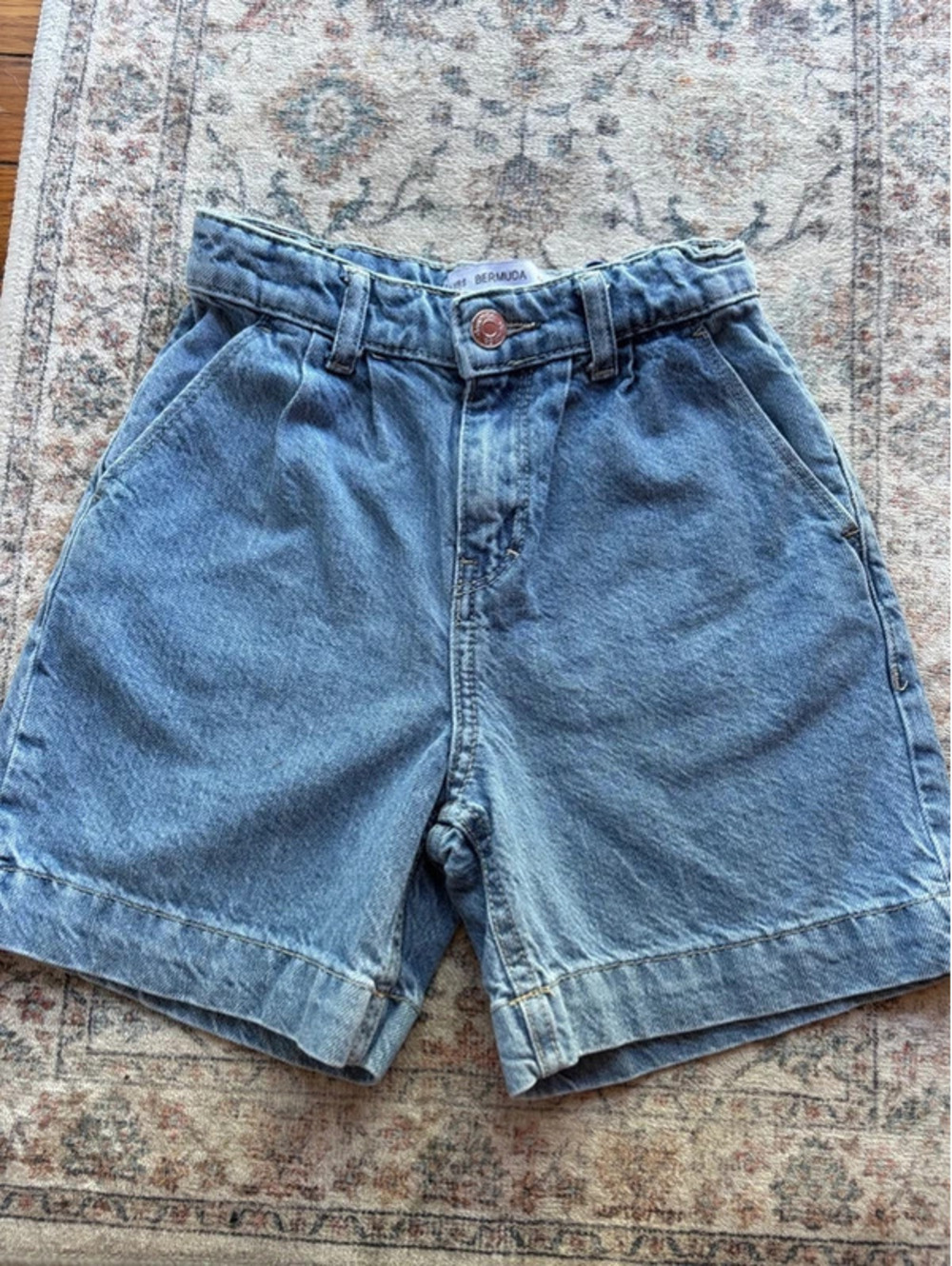 5/6yr Girls Denim Co Bermuda Style Denim Shorts